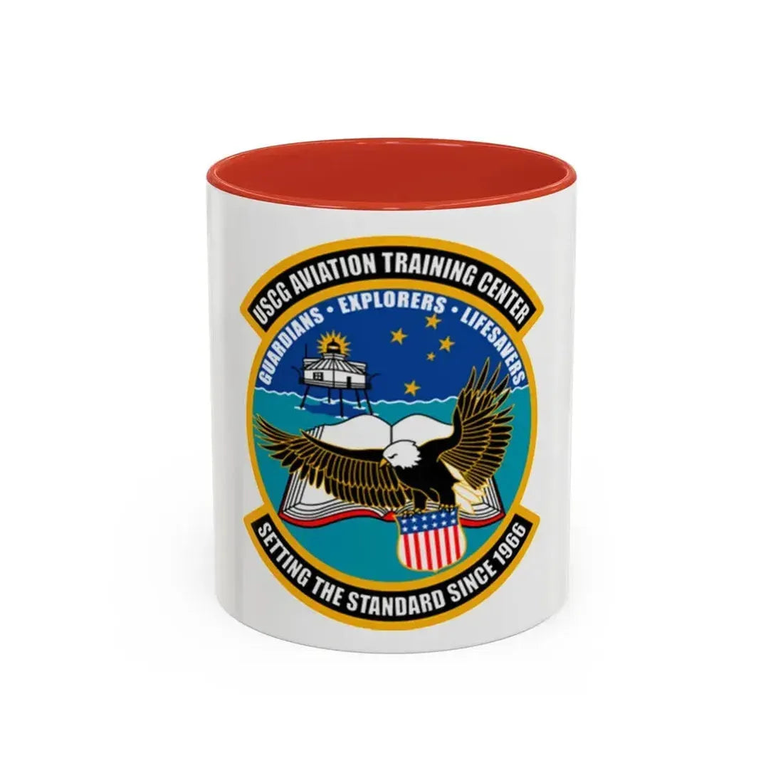 ATC Mobile AL   Aviation Training Center (U.S. Coast Guard) Accent Coffee Mug 11oz Red - Go Mug Yourself