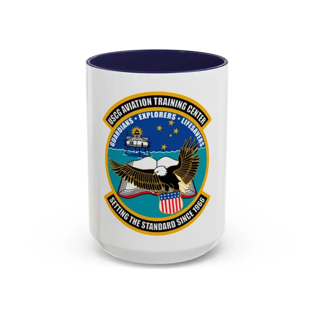 ATC Mobile AL   Aviation Training Center (U.S. Coast Guard) Accent Coffee Mug 15oz Navy - Go Mug Yourself