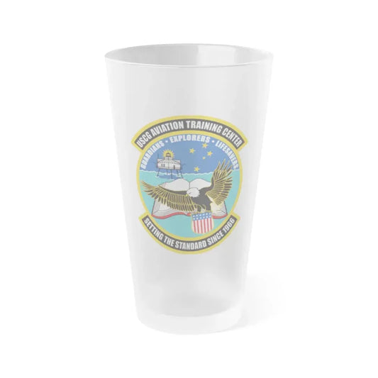 ATC Mobile AL   Aviation Training Center (U.S. Coast Guard) Frosted Pint Glass 16oz Default Title - Go Mug Yourself