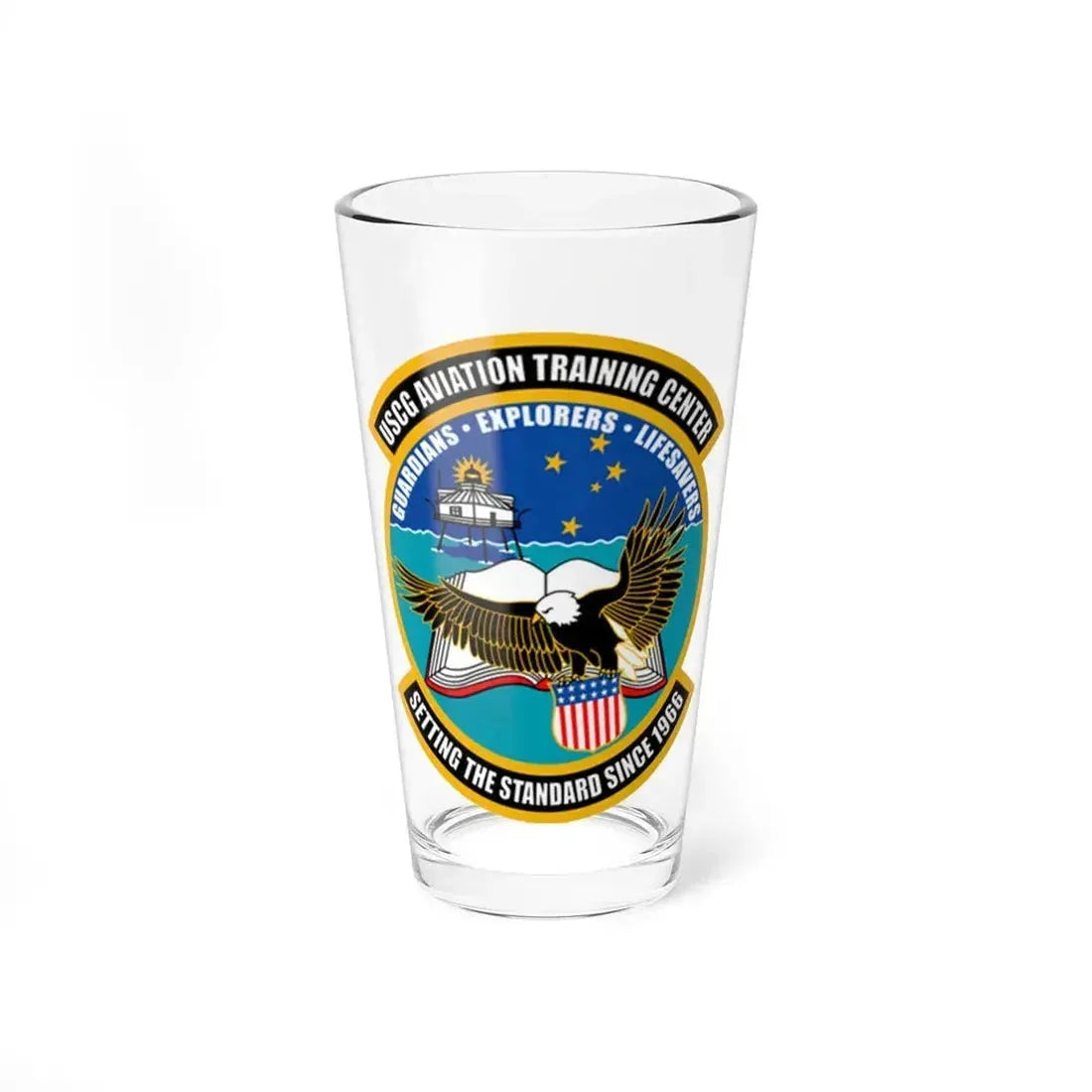 ATC Mobile AL   Aviation Training Center (U.S. Coast Guard) Pint Glass 16oz 16oz - Go Mug Yourself