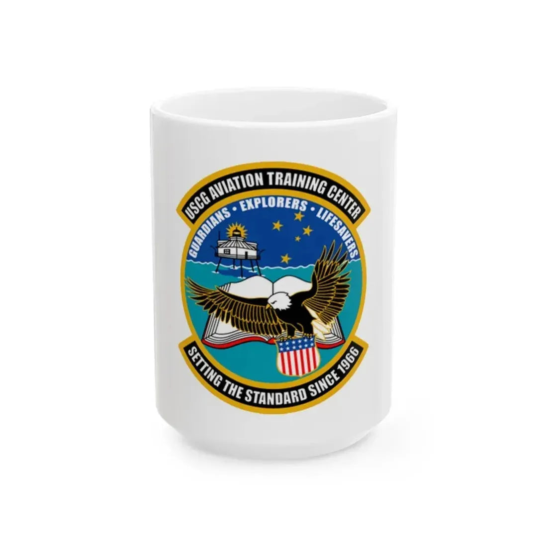 ATC Mobile AL   Aviation Training Center (U.S. Coast Guard) White Coffee Mug 15oz - Go Mug Yourself