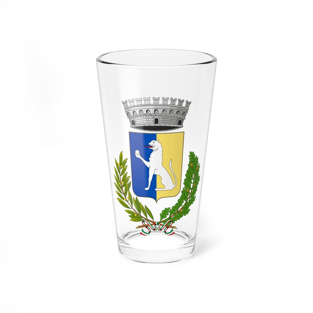 Atella-Stemma (Italy) (Coat of Arms) Pint Glass 16oz 16oz - Go Mug Yourself