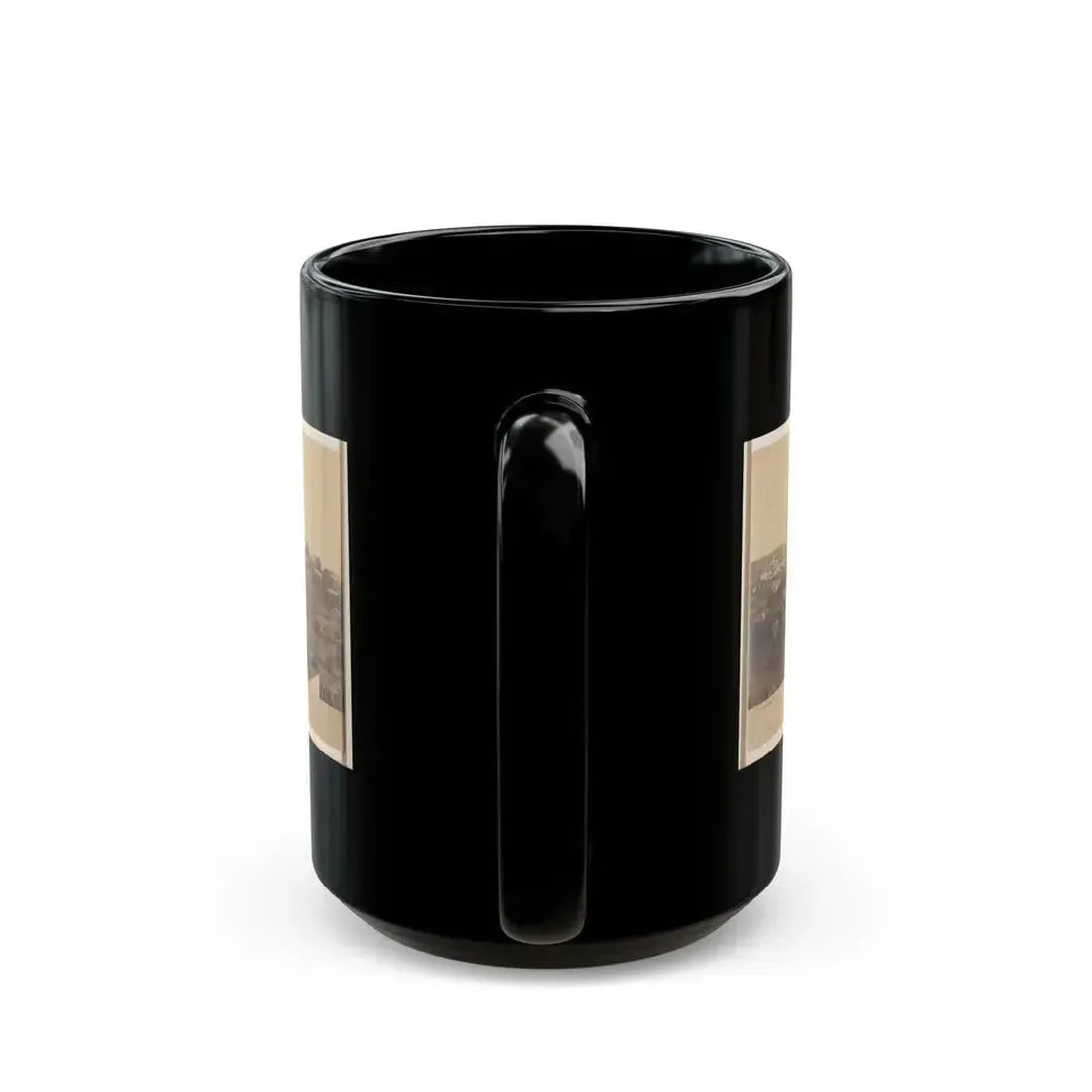 Atlanta, Before Being Burnt  By Order Of Gen'l. Sherman, From The Cupola Of The Female Seminary (U.S. Civil War) Black Coffee Mug - Go Mug Yourself