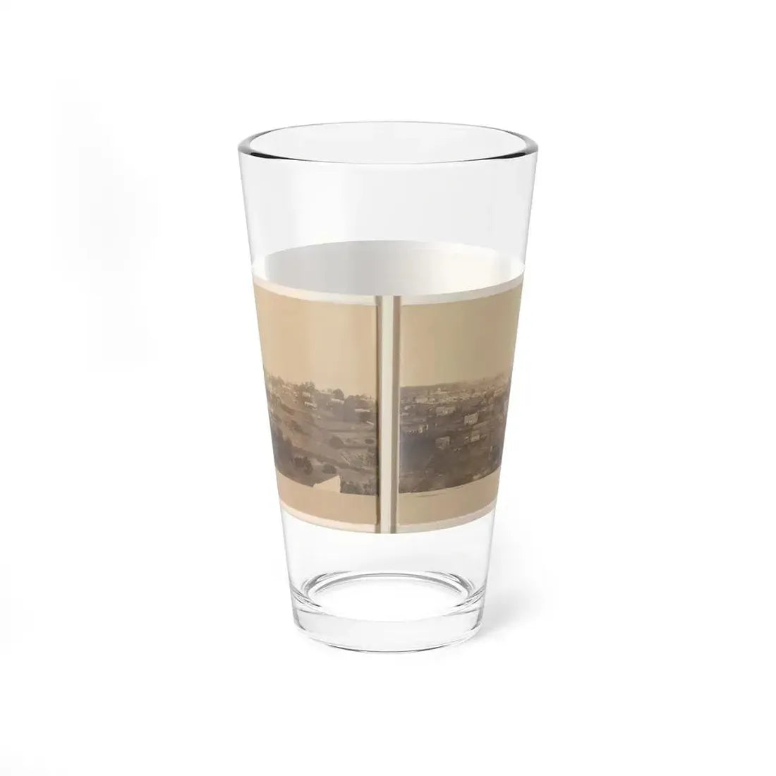 Atlanta, Before Being Burnt  By Order Of Gen'l. Sherman, From The Cupola Of The Female Seminary (U.S. Civil War) Pint Glass 16oz - Go Mug Yourself