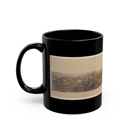 Atlanta, Before Being Burnt By Order Of Gen'l. Sherman, From The Cupola Of The Female Seminary (U.S. Civil War) Black Coffee Mug-Go Mug Yourself