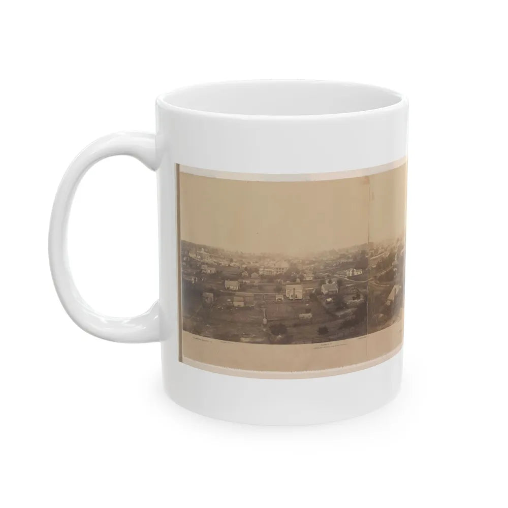 Atlanta, Before Being Burnt By Order Of Gen'l. Sherman, From The Cupola Of The Female Seminary (U.S. Civil War) White Coffee Mug-Go Mug Yourself