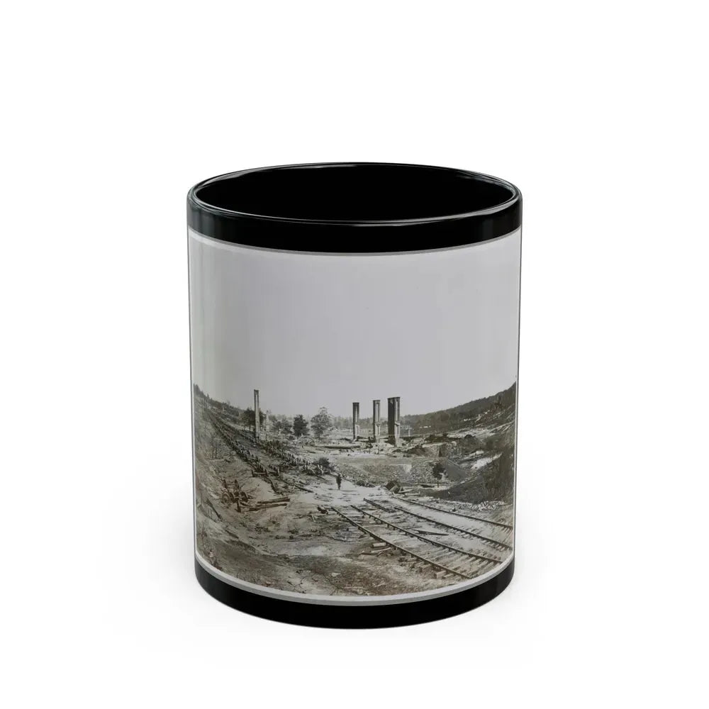 Atlanta, Ga, 1864. Destruction Of Hood's Ordnance Train, Georgia Central Railroad (U.S. Civil War) Black Coffee Mug 11oz - Go Mug Yourself