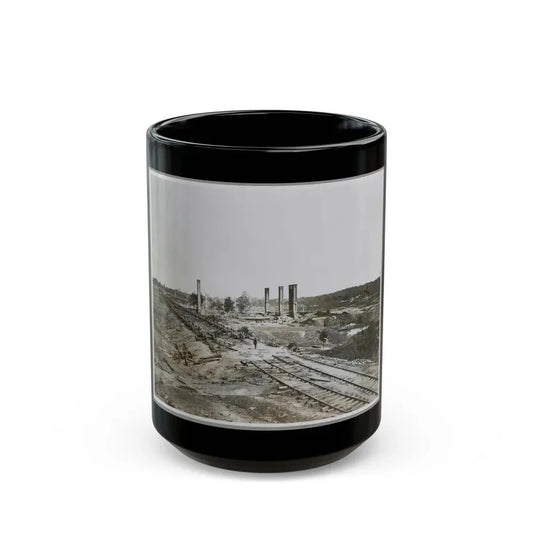 Atlanta, Ga, 1864. Destruction Of Hood's Ordnance Train, Georgia Central Railroad (U.S. Civil War) Black Coffee Mug 15oz - Go Mug Yourself