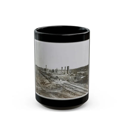 Atlanta, Ga, 1864. Destruction Of Hood's Ordnance Train, Georgia Central Railroad (U.S. Civil War) Black Coffee Mug-15oz-Go Mug Yourself