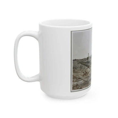 Atlanta, Ga, 1864. Destruction Of Hood's Ordnance Train, Georgia Central Railroad (U.S. Civil War) White Coffee Mug-Go Mug Yourself