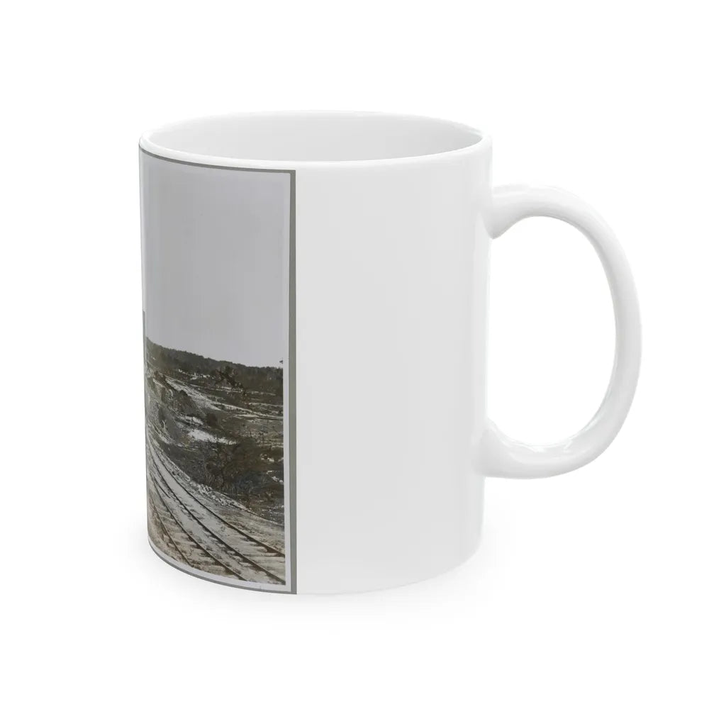 Atlanta, Ga, 1864. Destruction Of Hood's Ordnance Train, Georgia Central Railroad (U.S. Civil War) White Coffee Mug-Go Mug Yourself