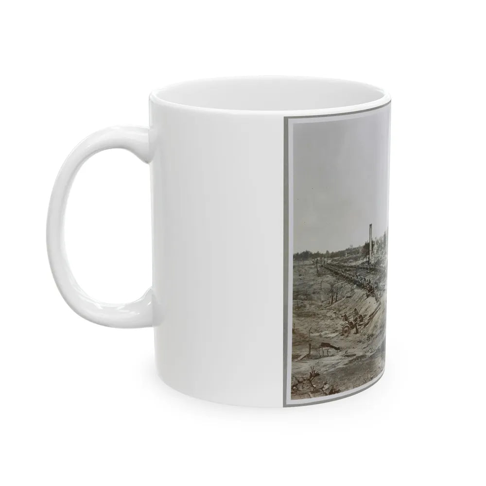 Atlanta, Ga, 1864. Destruction Of Hood's Ordnance Train, Georgia Central Railroad (U.S. Civil War) White Coffee Mug-Go Mug Yourself