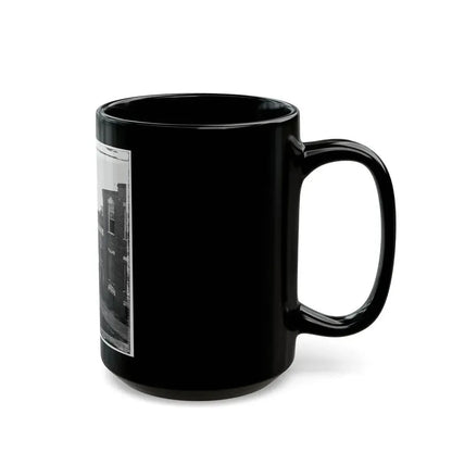 Atlanta, Ga. Atlanta Intelligencer Office By The Railroad Depot (U.S. Civil War) Black Coffee Mug - Go Mug Yourself