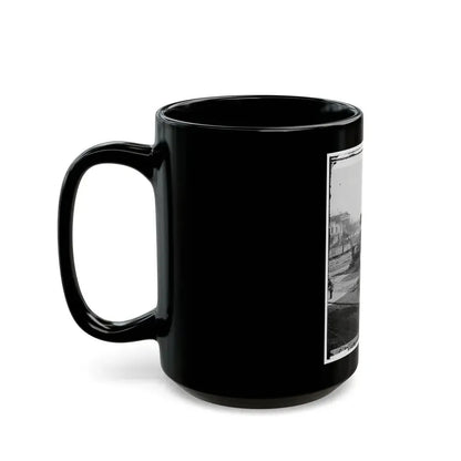 Atlanta, Ga. Atlanta Intelligencer Office By The Railroad Depot (U.S. Civil War) Black Coffee Mug - Go Mug Yourself