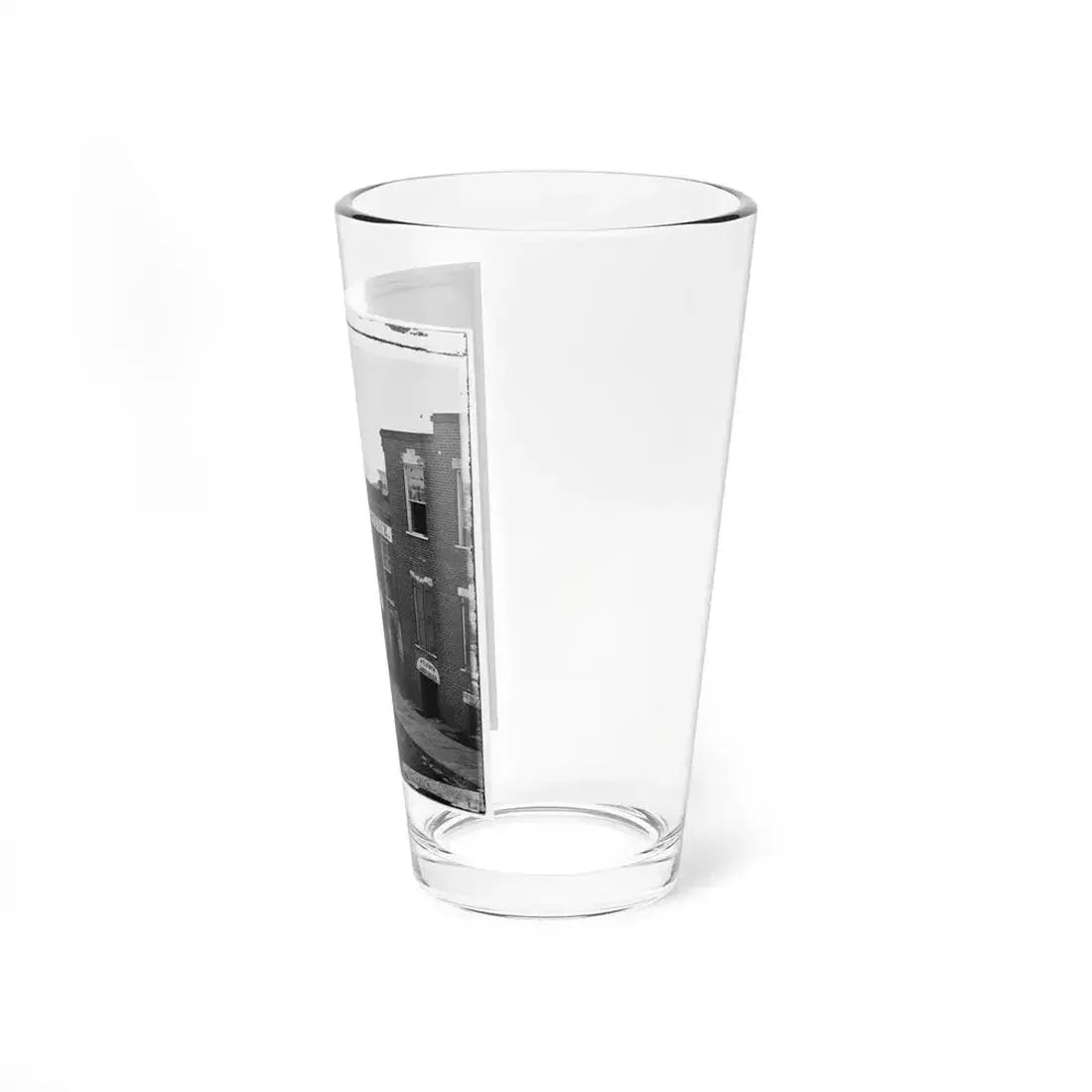 Atlanta, Ga. Atlanta Intelligencer Office By The Railroad Depot (U.S. Civil War) Pint Glass 16oz - Go Mug Yourself