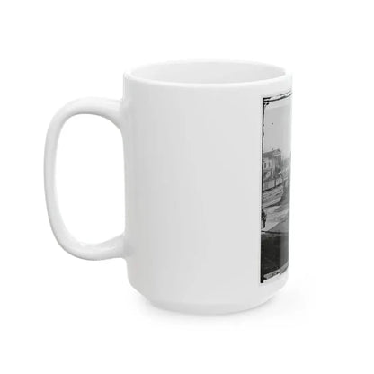 Atlanta, Ga. Atlanta Intelligencer Office By The Railroad Depot (U.S. Civil War) White Coffee Mug - Go Mug Yourself
