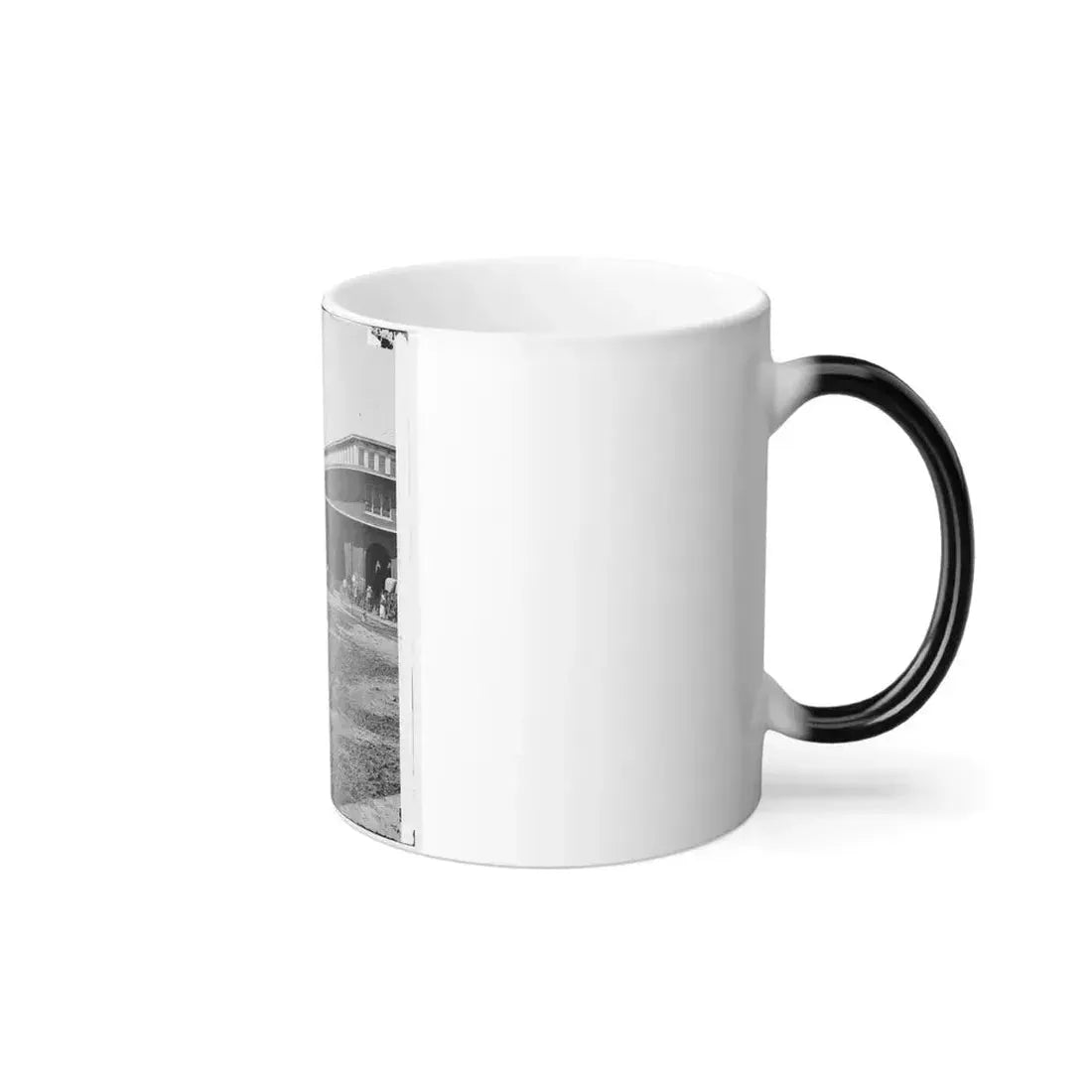 Atlanta, Ga. Boxcars With Refugees at Railroad Depot (U.S. Civil War) Color Changing Coffee Mug 11oz - Go Mug Yourself