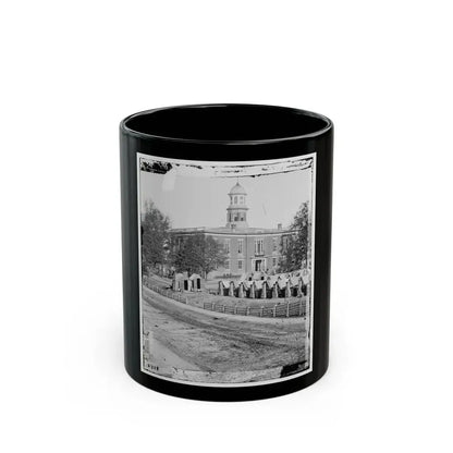 Atlanta, Ga. City Hall; Camp Of 2d Massachusetts Infantry On The Grounds (U.S. Civil War) Black Coffee Mug 11oz - Go Mug Yourself