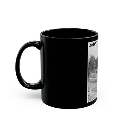 Atlanta, Ga. City Hall; Camp Of 2d Massachusetts Infantry On The Grounds (U.S. Civil War) Black Coffee Mug - Go Mug Yourself
