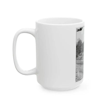 Atlanta, Ga. City Hall; Camp Of 2d Massachusetts Infantry On The Grounds (U.S. Civil War) White Coffee Mug - Go Mug Yourself