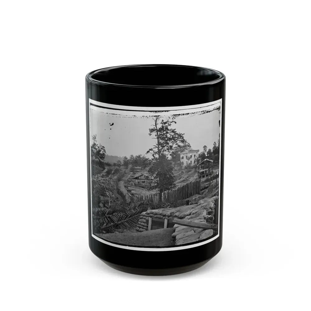 Atlanta, Ga. Confederate Palisades And Chevaux-De-Frise Near Potter House (U.S. Civil War) Black Coffee Mug 15oz - Go Mug Yourself