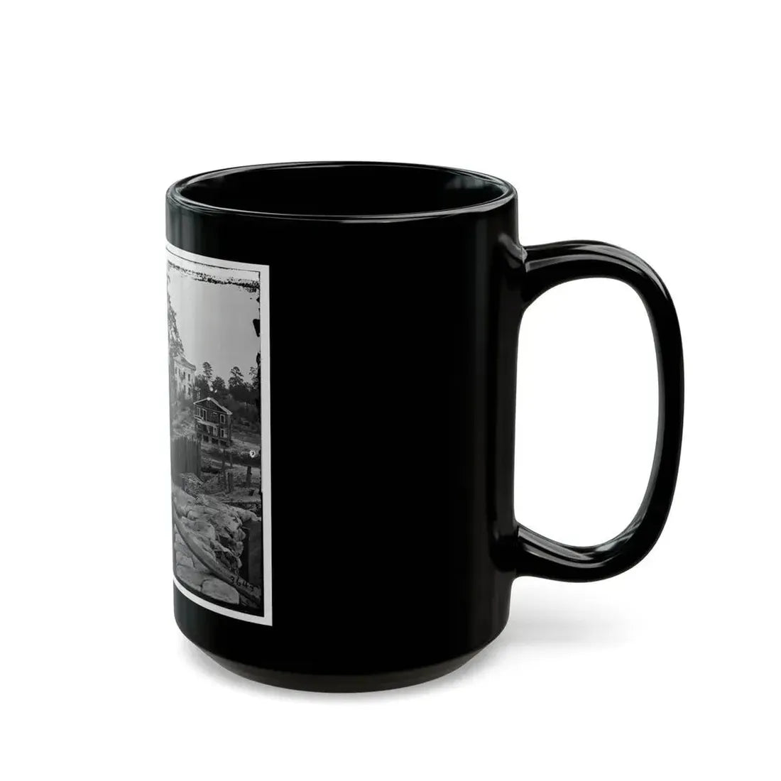 Atlanta, Ga. Confederate Palisades And Chevaux-De-Frise Near Potter House (U.S. Civil War) Black Coffee Mug - Go Mug Yourself
