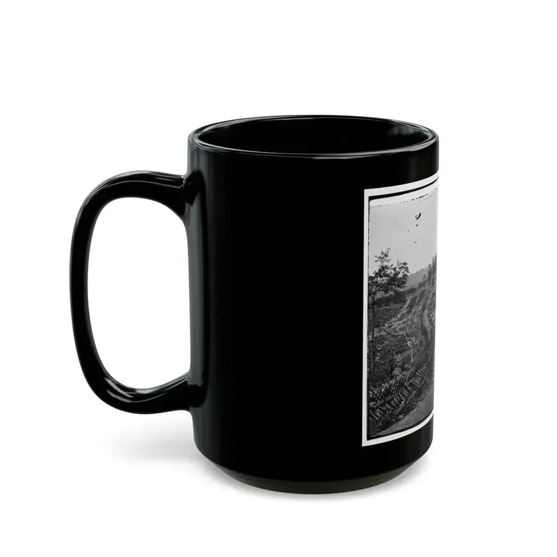 Atlanta, Ga. Confederate Palisades And Chevaux-De-Frise Near Potter House (U.S. Civil War) Black Coffee Mug - Go Mug Yourself