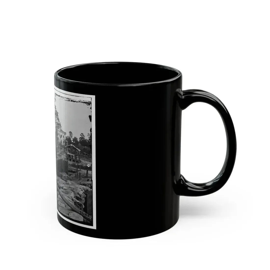 Atlanta, Ga. Confederate Palisades And Chevaux-De-Frise Near Potter House (U.S. Civil War) Black Coffee Mug - Go Mug Yourself
