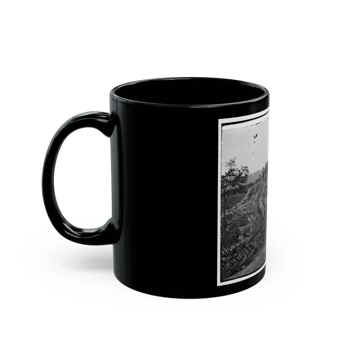 Atlanta, Ga. Confederate Palisades And Chevaux-De-Frise Near Potter House (U.S. Civil War) Black Coffee Mug - Go Mug Yourself