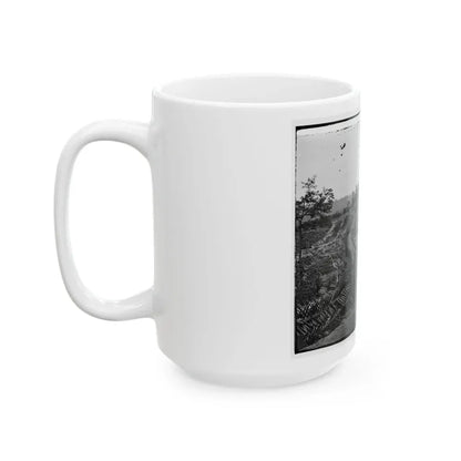 Atlanta, Ga. Confederate Palisades And Chevaux-De-Frise Near Potter House (U.S. Civil War) White Coffee Mug - Go Mug Yourself