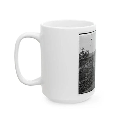 Atlanta, Ga. Confederate Palisades And Chevaux-De-Frise Near Potter House (U.S. Civil War) White Coffee Mug - Go Mug Yourself