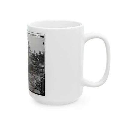 Atlanta, Ga. Confederate Palisades And Chevaux-De-Frise Near Potter House (U.S. Civil War) White Coffee Mug - Go Mug Yourself