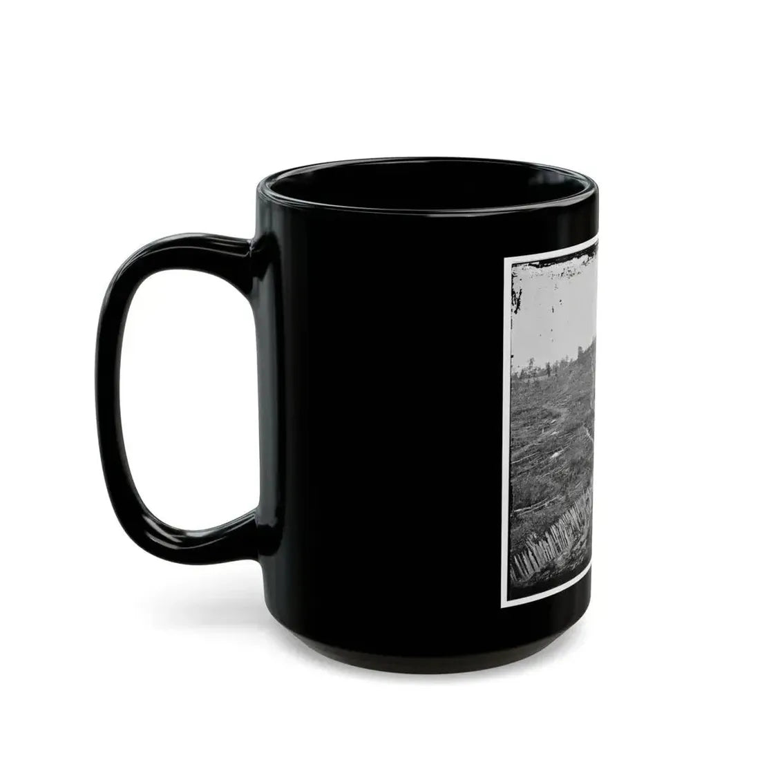 Atlanta, Ga. Confederate Palisades, On North Side Of City (U.S. Civil War) Black Coffee Mug - Go Mug Yourself