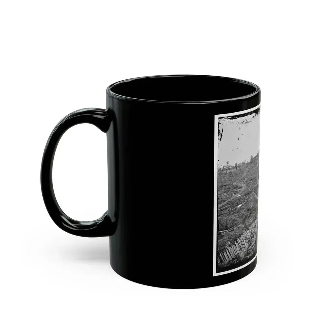 Atlanta, Ga. Confederate Palisades, On North Side Of City (U.S. Civil War) Black Coffee Mug - Go Mug Yourself