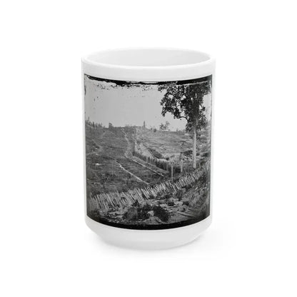 Atlanta, Ga. Confederate Palisades, On North Side Of City (U.S. Civil War) White Coffee Mug 15oz - Go Mug Yourself