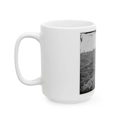 Atlanta, Ga. Confederate Palisades, On North Side Of City (U.S. Civil War) White Coffee Mug - Go Mug Yourself
