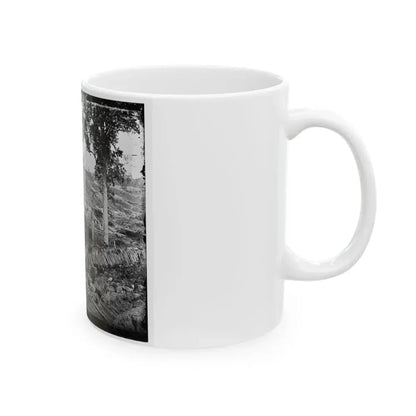 Atlanta, Ga. Confederate Palisades, On North Side Of City (U.S. Civil War) White Coffee Mug - Go Mug Yourself