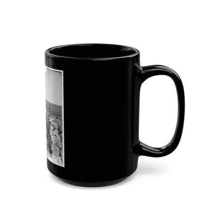Atlanta, Ga. Federal Soldiers By Gun In Captured Fort (U.S. Civil War) Black Coffee Mug - Go Mug Yourself