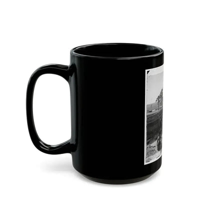 Atlanta, Ga. Federal Soldiers By Gun In Captured Fort (U.S. Civil War) Black Coffee Mug - Go Mug Yourself