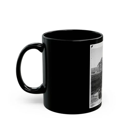 Atlanta, Ga. Federal Soldiers By Gun In Captured Fort (U.S. Civil War) Black Coffee Mug - Go Mug Yourself