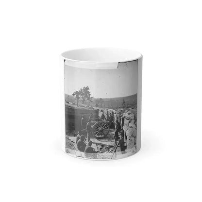 Atlanta, Ga. Federal Soldiers by Gun in Captured Fort (U.S. Civil War) Color Changing Coffee Mug 11oz - Go Mug Yourself