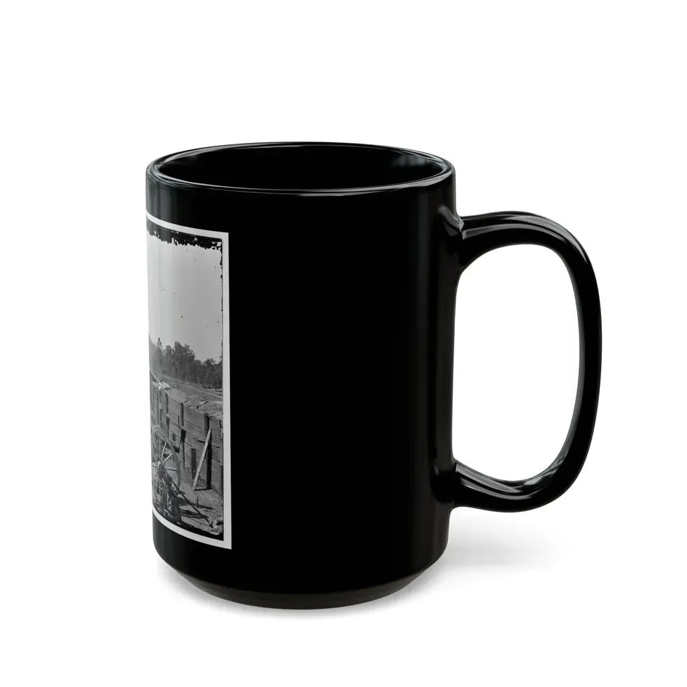 Atlanta, Ga. Federal Soldiers Relaxing By Guns Of Captured Fort (U.S. Civil War) Black Coffee Mug - Go Mug Yourself
