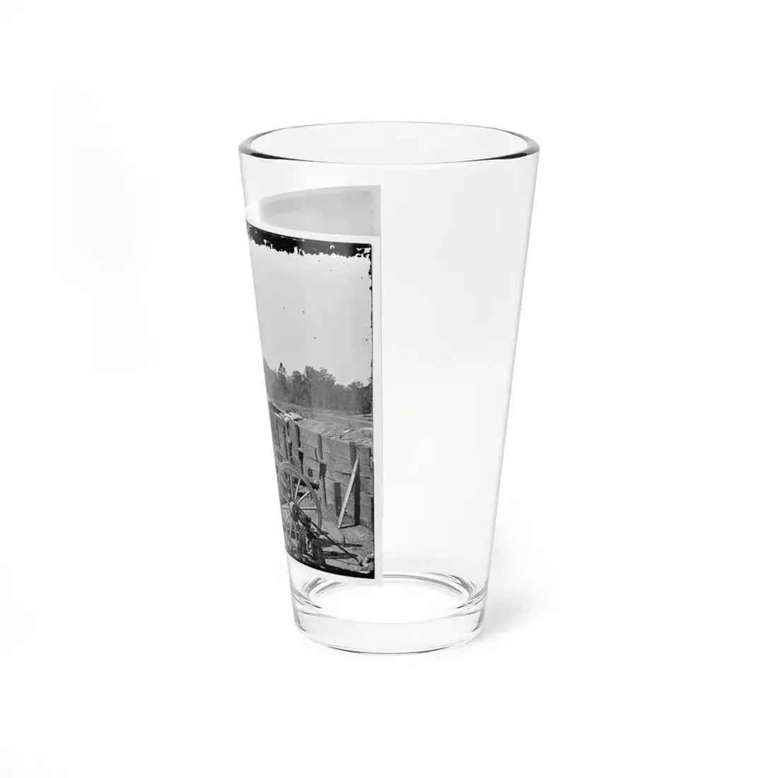Atlanta, Ga. Federal Soldiers Relaxing By Guns Of Captured Fort (U.S. Civil War) Pint Glass 16oz - Go Mug Yourself