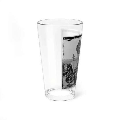 Atlanta, Ga. Federal Soldiers Relaxing By Guns Of Captured Fort (U.S. Civil War) Pint Glass 16oz - Go Mug Yourself
