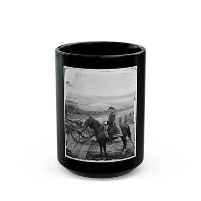 Atlanta, Ga. Gen. William T. Sherman On Horseback At Federal Fort No. 7(2) (U.S. Civil War) Black Coffee Mug 15oz - Go Mug Yourself