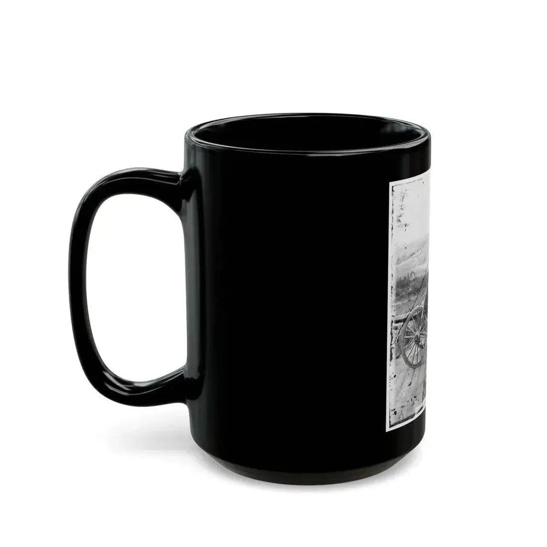 Atlanta, Ga. Gen. William T. Sherman On Horseback At Federal Fort No. 7 (U.S. Civil War) Black Coffee Mug - Go Mug Yourself