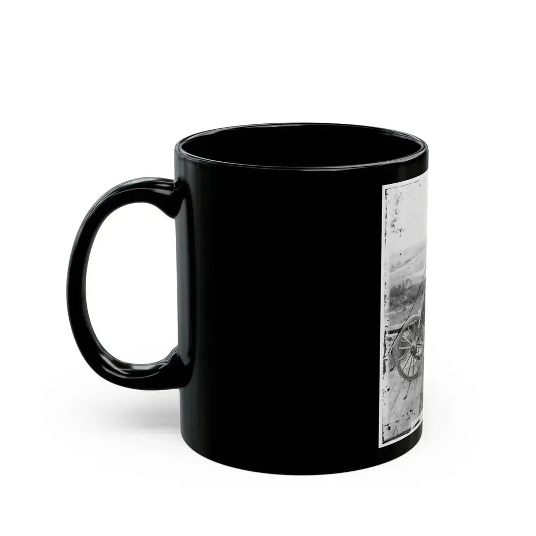 Atlanta, Ga. Gen. William T. Sherman On Horseback At Federal Fort No. 7 (U.S. Civil War) Black Coffee Mug - Go Mug Yourself