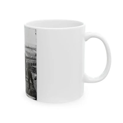 Atlanta, Ga. Gen. William T. Sherman On Horseback At Federal Fort No. 7 (U.S. Civil War) White Coffee Mug - Go Mug Yourself