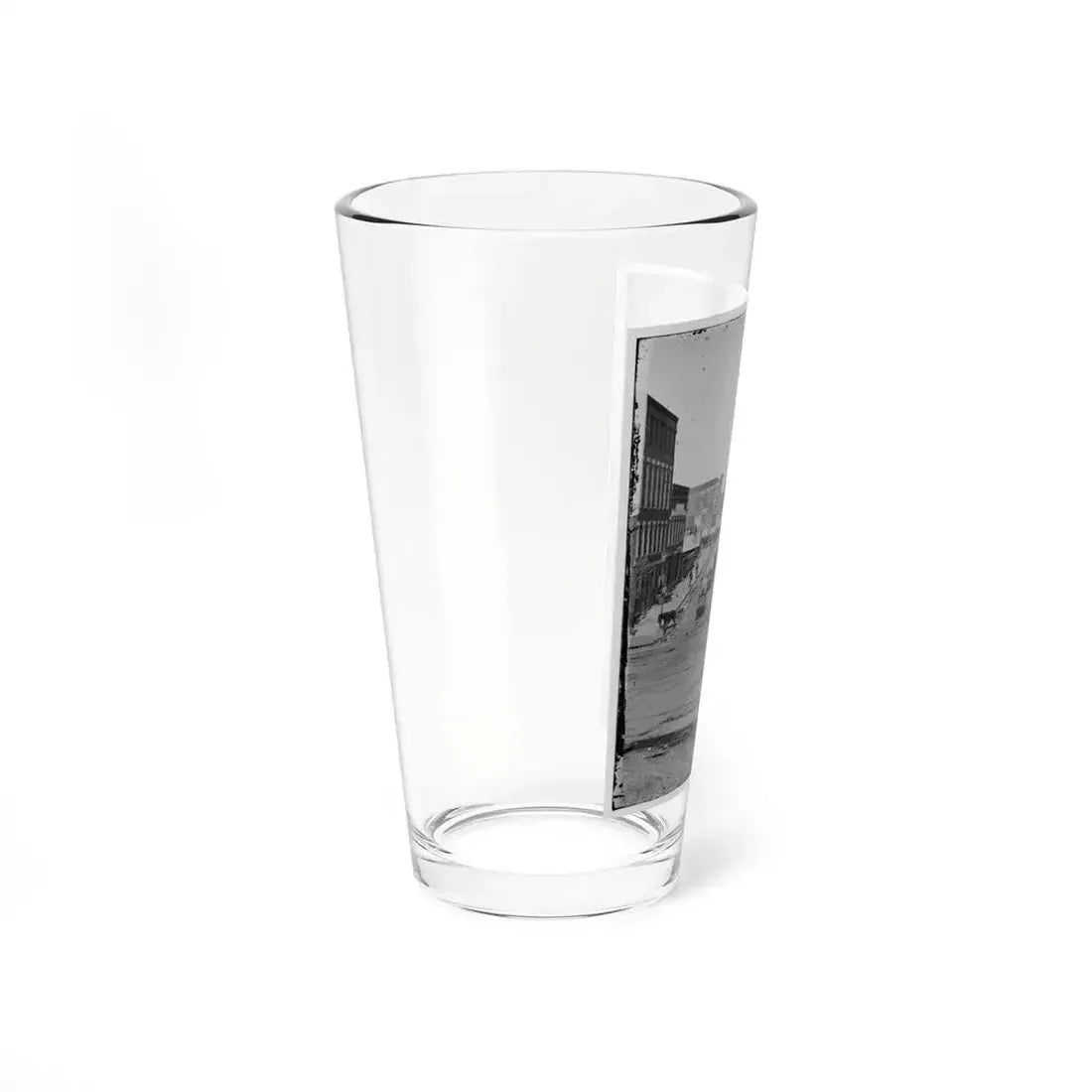 Atlanta, Ga. Northward View Across The Tracks On Whitehall Street, With Wagon Train (U.S. Civil War) Pint Glass 16oz - Go Mug Yourself