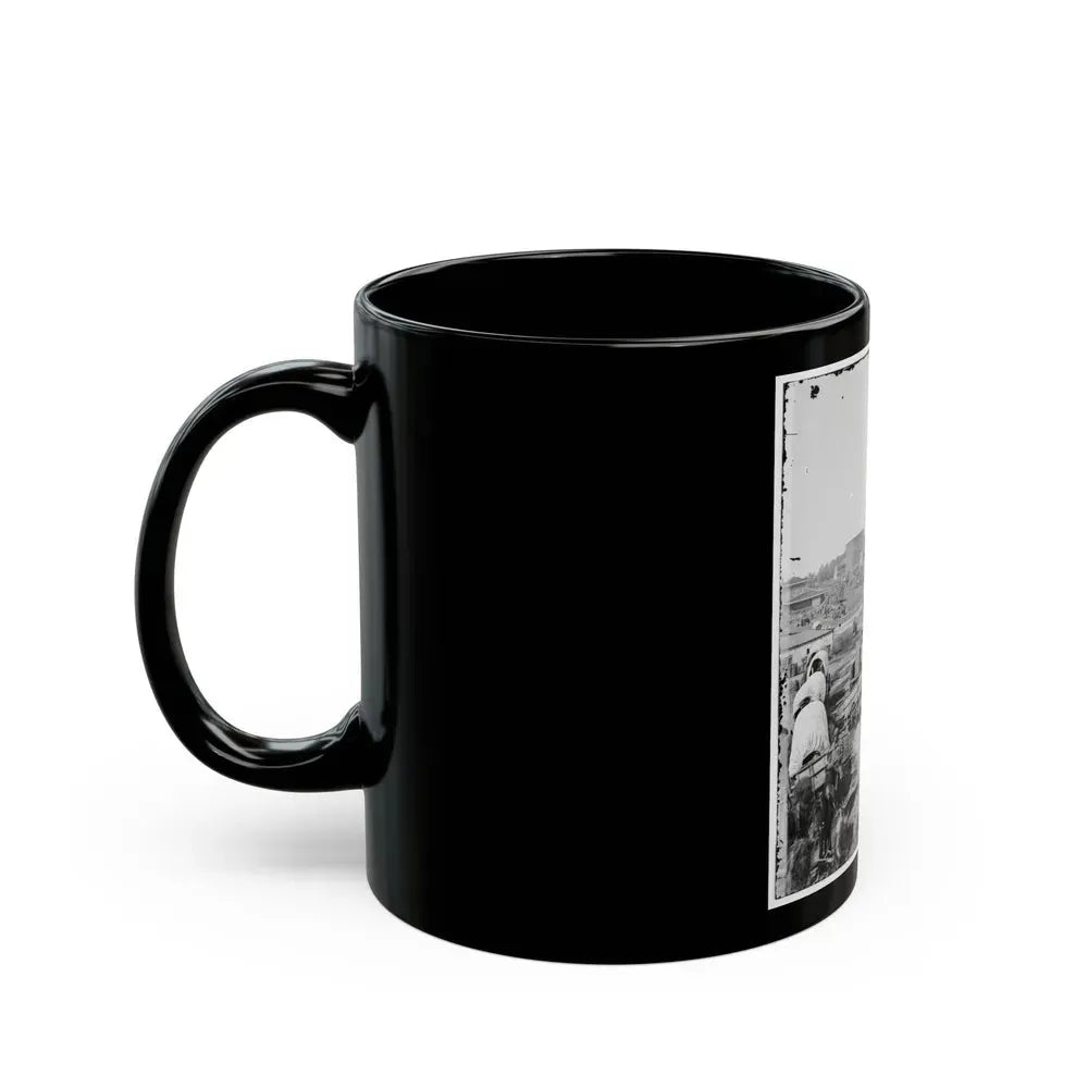 Atlanta, Ga. Railroad Depot; A Nearer View (U.S. Civil War) Black Coffee Mug - Go Mug Yourself